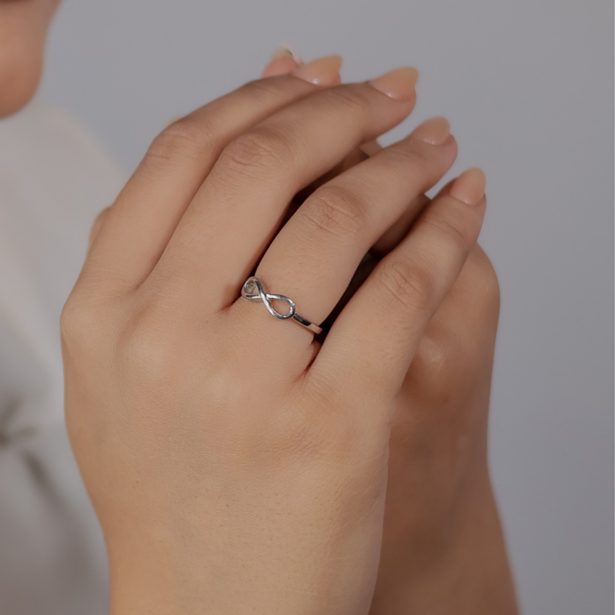 Infinity Shining Ring For Girls- Hallmarked 925 Sterling Silver - sitabo