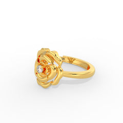 Special Blooming Rose Ring Blooming Rose Ring gold plated silver ring