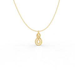 Dynamic Infinity Charm Pendant With Chain- Hallmarked 925 Sterling Silver sterlyn 925
