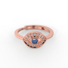 rose gold plated sterling silver ring 925 hallmarks silver