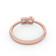 Gorgeous Toi Et Moi Engagement Ring, Hallmarked 925 Sterling Silver sterlyn 925