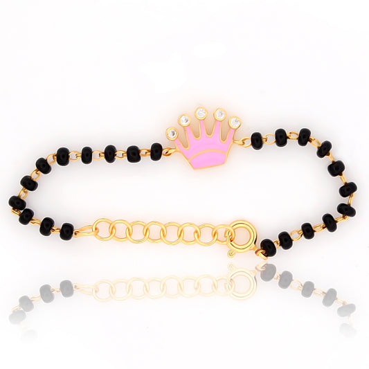 King & Queen Nazariya Bracelet for Kids – 18KT Gold Plated | 925 Sterling Silver | Strength, Protection & Royal Elegance