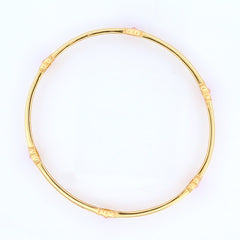 Pink Flowers Bracelet for Kids – 18KT Gold Plated | 925 Sterling Silver | Elegance & Positivity