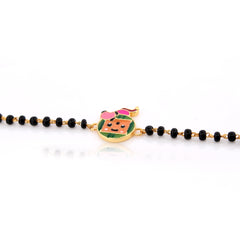Happy Watermelon & Apple Nazariya Bracelet for Baby – 18KT Gold Plated | 925 Sterling Silver | Strength, Protection & Positivity