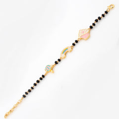 Rainbow, Clouds & Ice Cream Nazariya Bracelet for Baby – 18KT Gold Plated | 925 Sterling Silver | Strength, Protection & Positivity