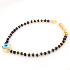 Evil Eye Black Beads Bracelet – 18KT Gold Plated | 925 Sterling Silver | Protection, Strength & Positivity for kids