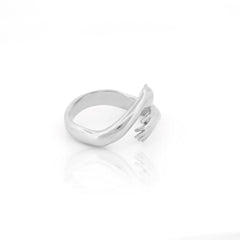 925 Sterling Silver Ring Classic Warm Hug Silver Gold Plated Adjustable Ring (Copy)