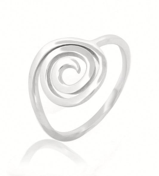 Stylish Spiral Coil Ring – Hallmarked 925 Sterling Silver | Modern & Elegant Daily Wear Jewelry