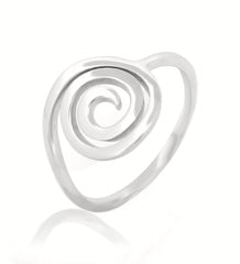 Stylish Spiral Coil Ring – Hallmarked 925 Sterling Silver | Modern & Elegant Daily Wear Jewelry