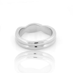 925 Sterling Silver White Gold Plated Crossover Love Knot Ring for Women – Elegant Proposal & Casual Wear Jewelry