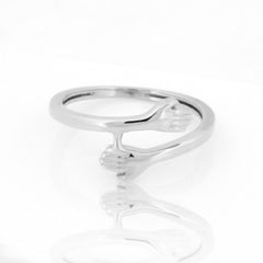 Beautiful Couple Hug Hand Ring- Hallmarked 925 Sterling Silver