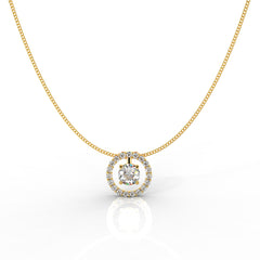 Most Selling Round Pendant With Chain, Hallmarked 925 Sterling Silver - sitabo