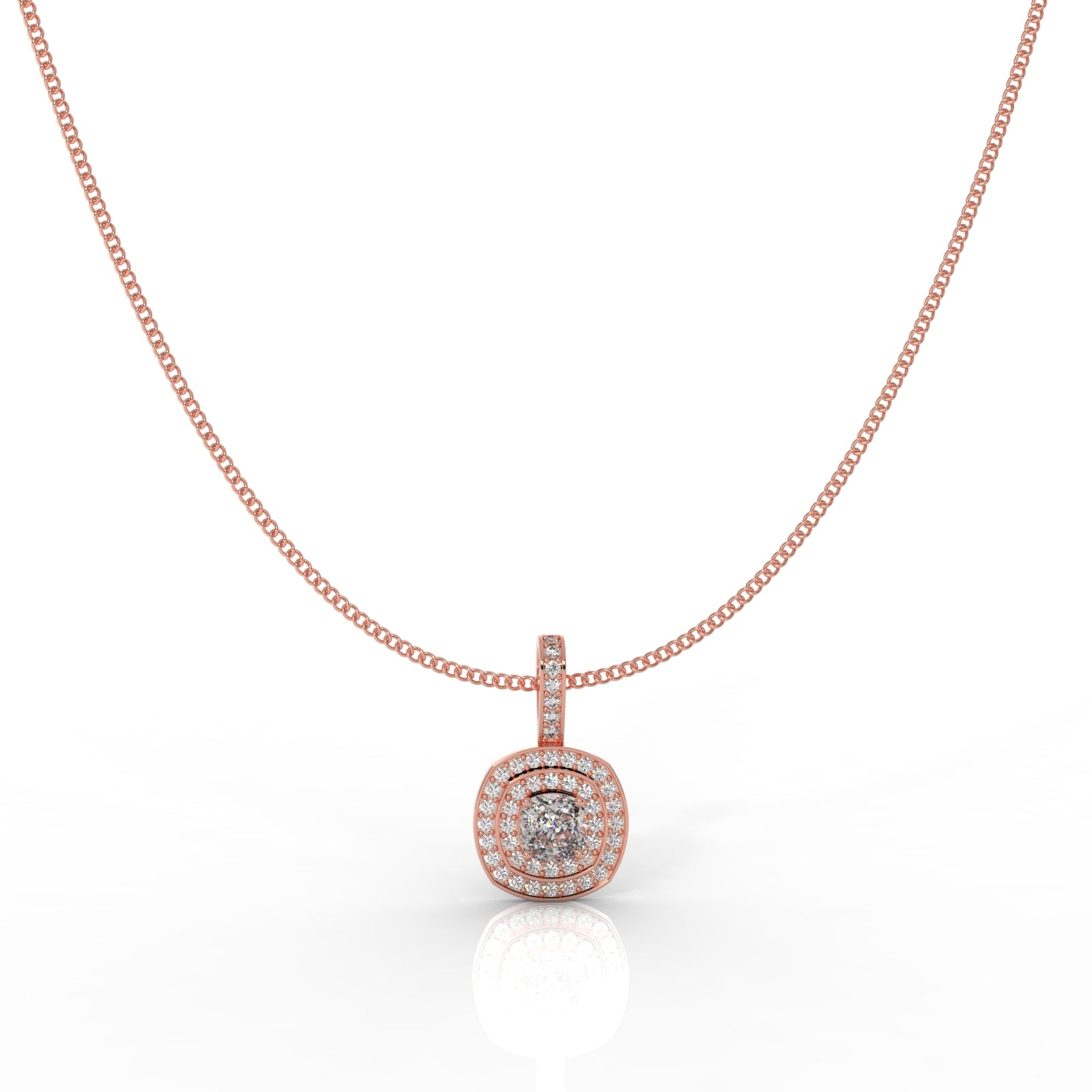 Prestigious Solitaire Pendant With Chain, Hallmarked 925 Sterling Silver - sitabo