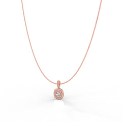 Prestigious Solitaire Pendant With Chain, Hallmarked 925 Sterling Silver - sitabo