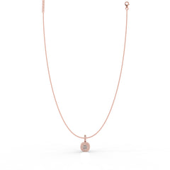 Prestigious Solitaire Pendant With Chain, Hallmarked 925 Sterling Silver - sitabo