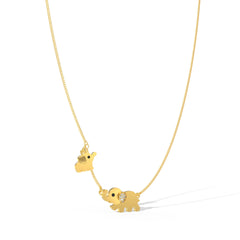 Jumbo Elephant Pendant Necklace, Hallmarked 925 Sterling Silver