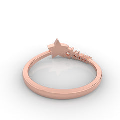 Shining Star Stackable Ring, Hallmarked 925 Sterling Silver - sitabo