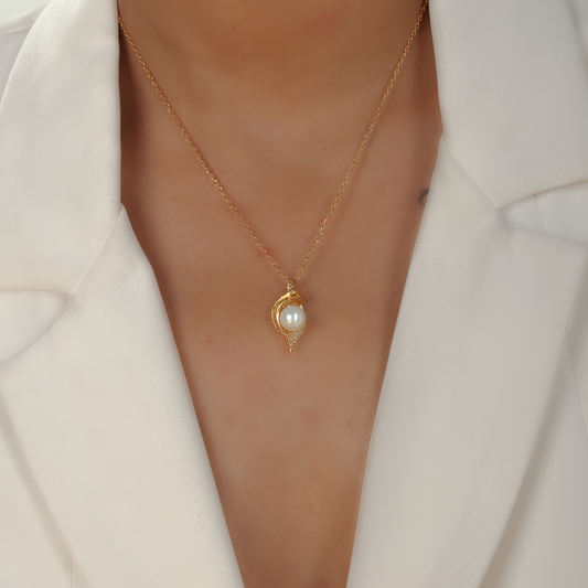 Minimal Caged Drop Charm With Chain, Hallmarked 925 Sterling Silver sterlyn 925