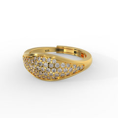 18kt gold plated sterling silver ring