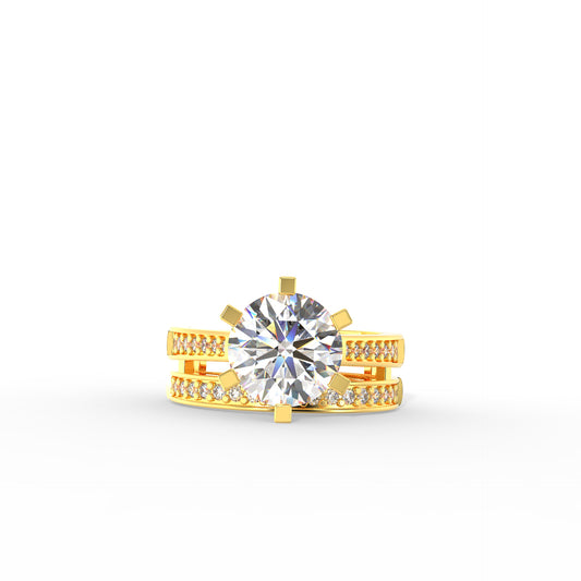 gold plated 925 sterling silver ring