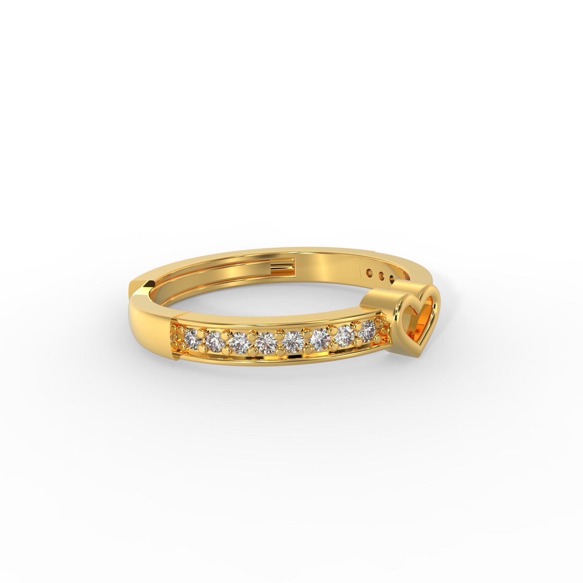 18kt gold plated silver ring
