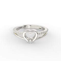 925 hallmarks sterling silver ring solitaire ring