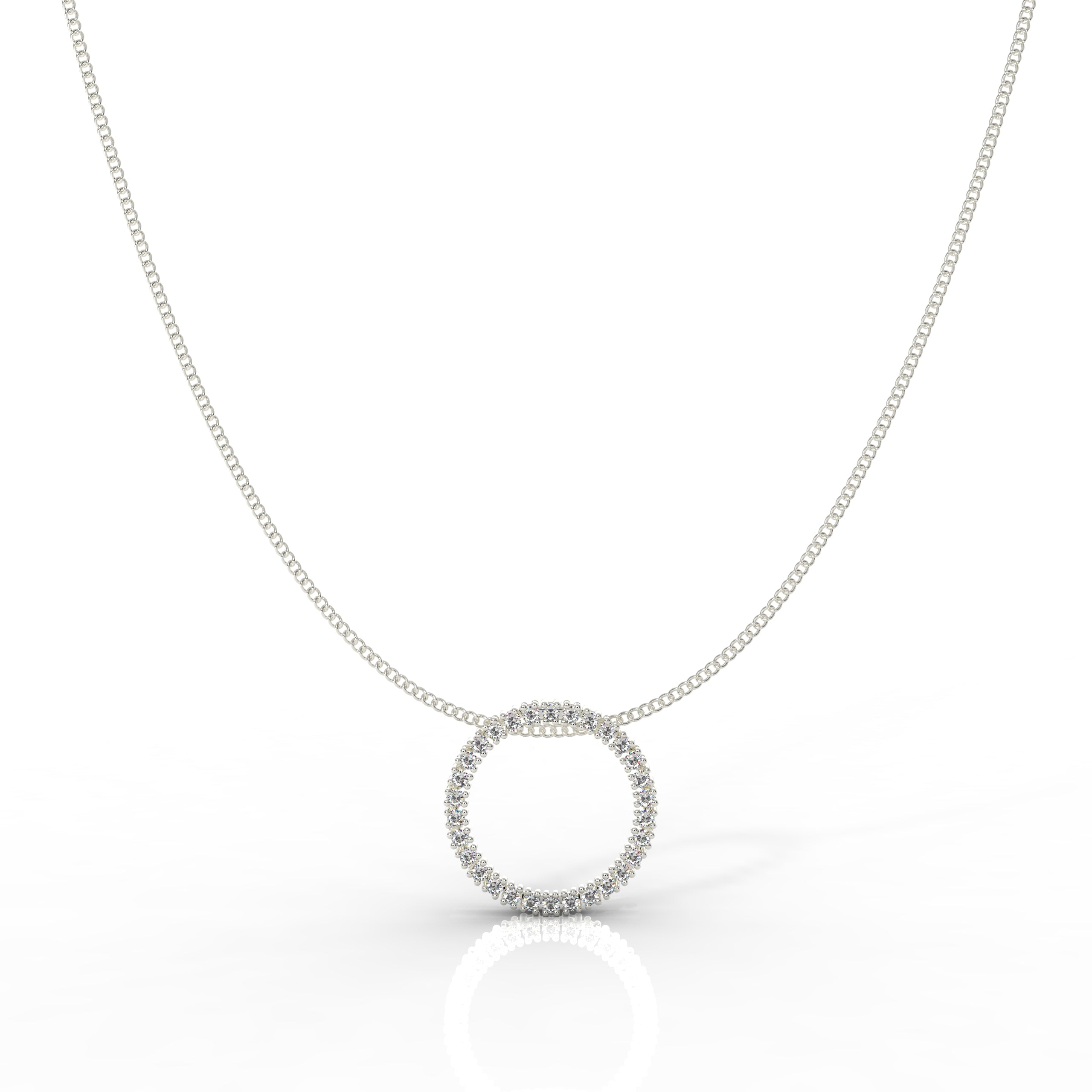 Chunky Wheel Pendant With Chain, Hallmarked 925 Sterling Silver - sitabo