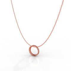 Chunky Wheel Pendant With Chain, Hallmarked 925 Sterling Silver - sitabo