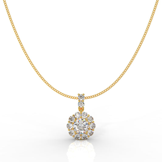 Sterlyn Designer Pendant With Chain, Hallmarked 925 Sterling Silver - sitabo