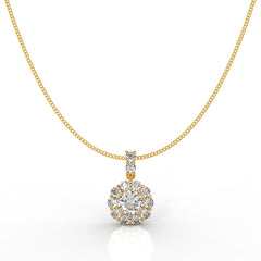 Sterlyn Designer Pendant With Chain, Hallmarked 925 Sterling Silver - sitabo