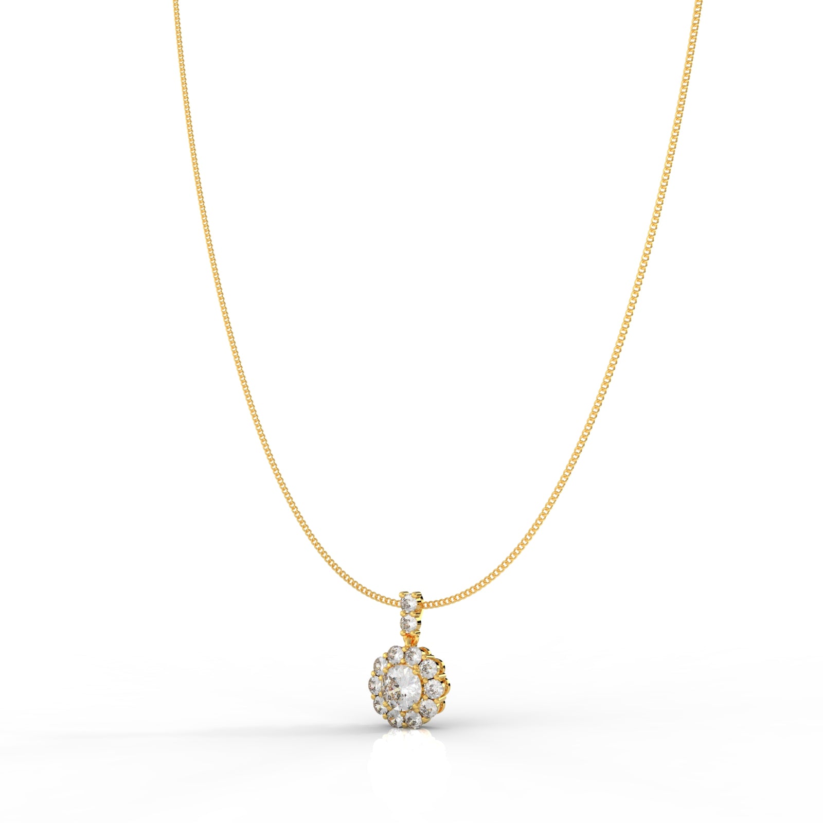 Sterlyn Designer Pendant With Chain, Hallmarked 925 Sterling Silver - sitabo