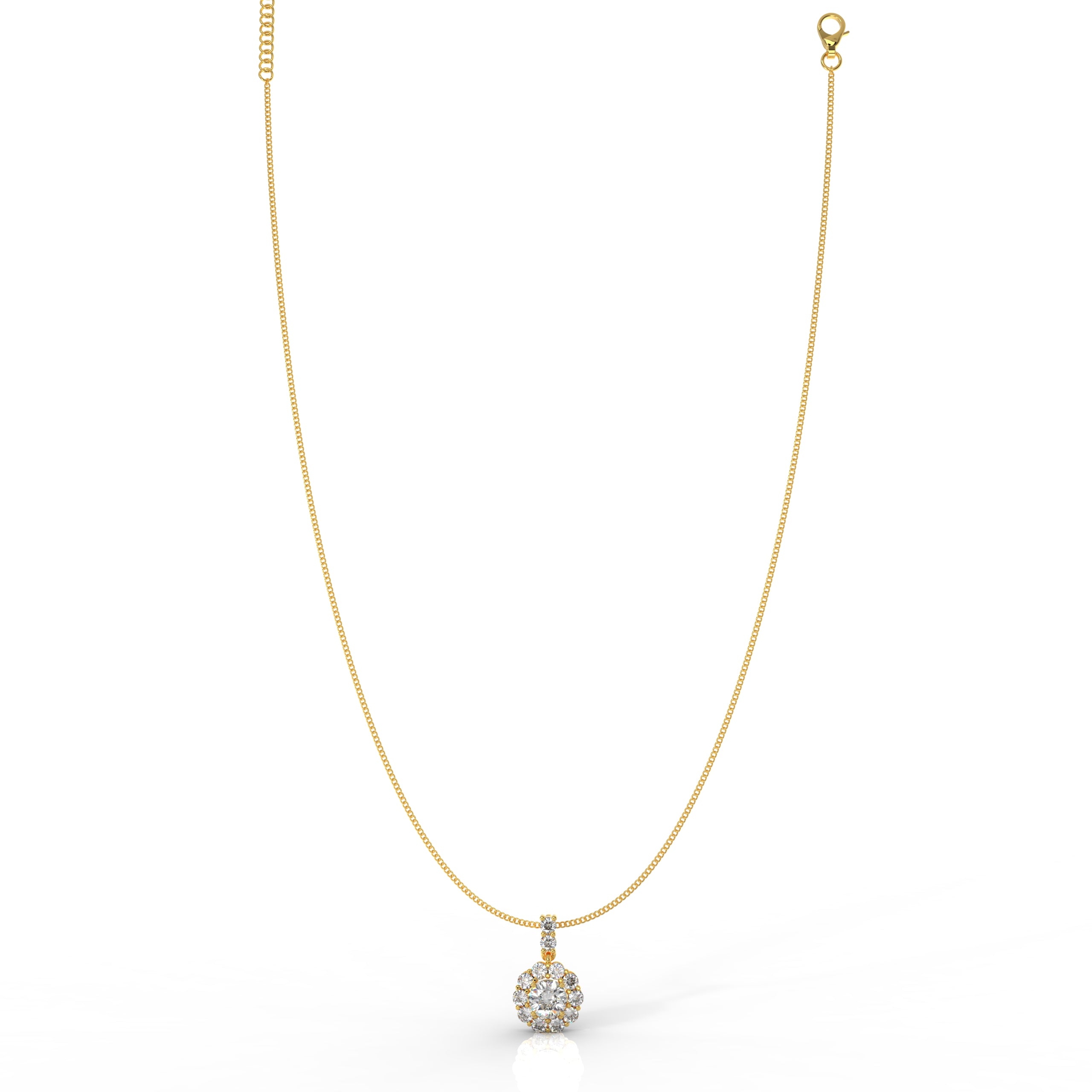 Sterlyn Designer Pendant With Chain, Hallmarked 925 Sterling Silver - sitabo