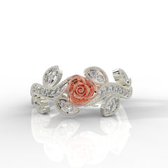 925 Steling Silver Dulton Ring Special Eternal Rose Ring for Loved Ones Everlasting Rose Elegance - sitabo