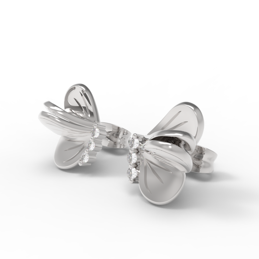 Beautiful Butterfly wings Studs For Her, Hallmarked 925 Sterling Silver sterlyn 925