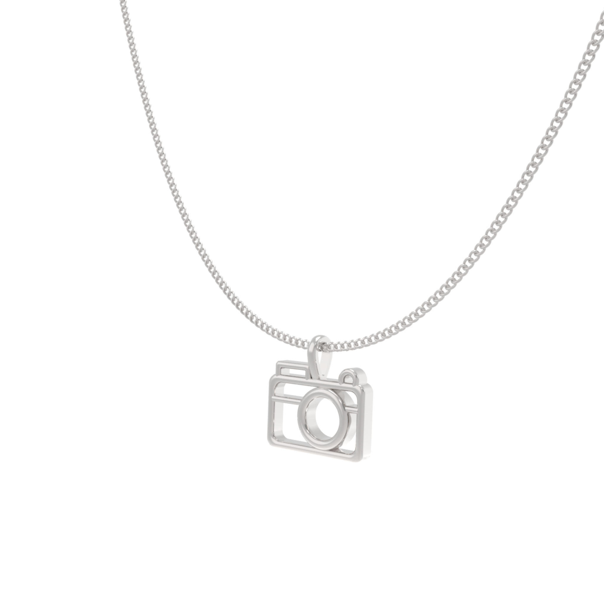 Camera Charm With Chain For Photography Lover, Hallmarked 925 Sterling Silver sterlyn 925