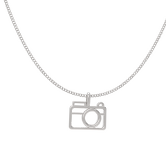 Camera Charm With Chain For Photography Lover, Hallmarked 925 Sterling Silver sterlyn 925