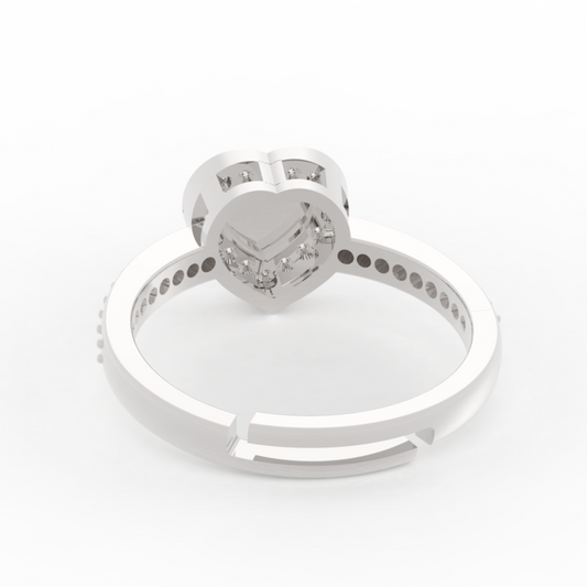 Dainty Heart Shaped Ring - Hallmarked 925 Sterling Silver sterlyn 925