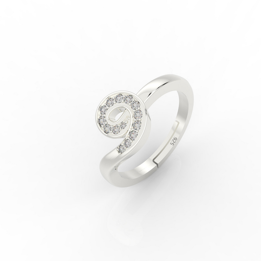 Dazzling Round Solitaire Engagement Ring, Hallmarked 925 Sterling Silver sterlyn 925