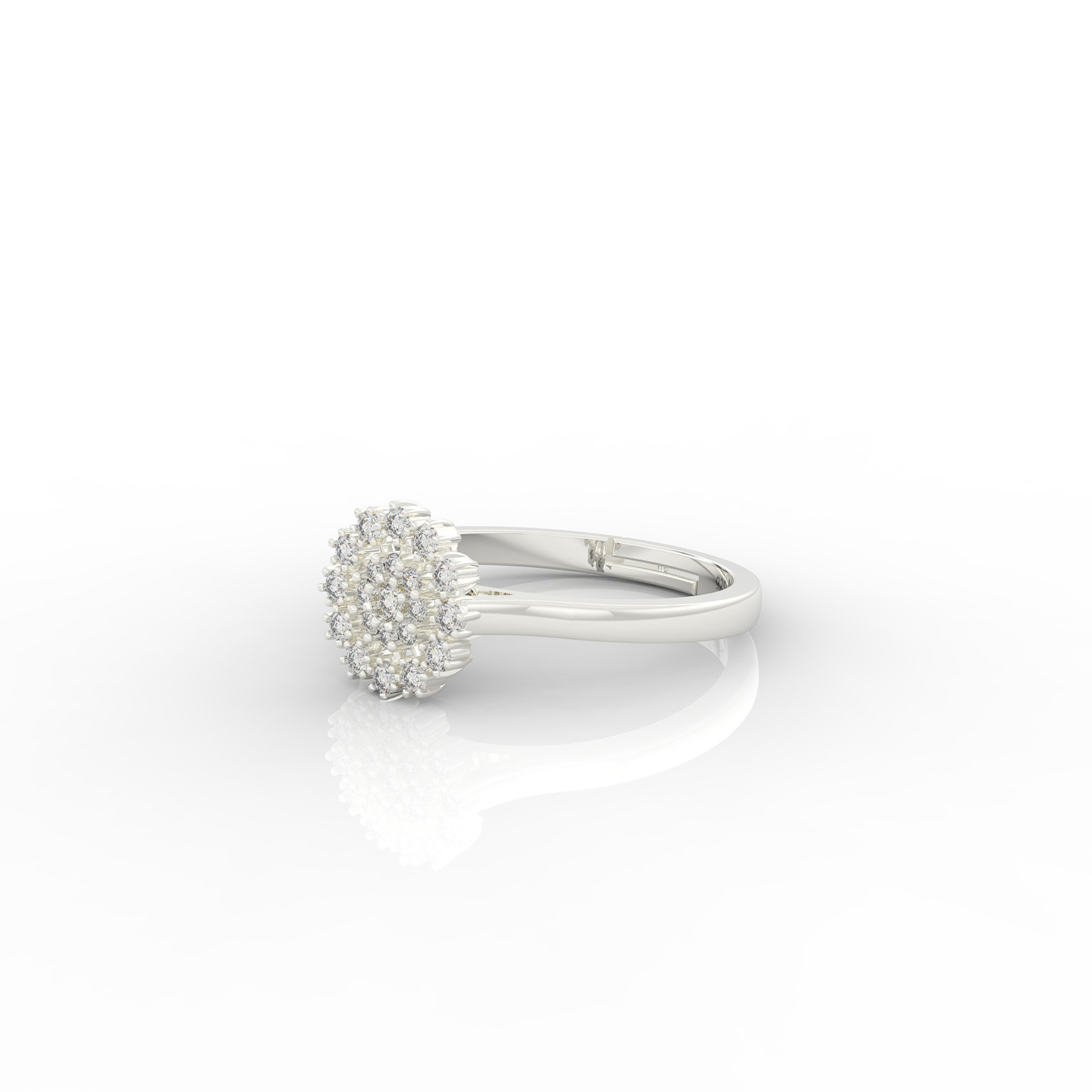 Delicate Flower Ring For Special Occasions- Hallmarked 925 Sterling Silver sterlyn 925