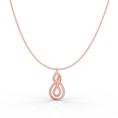 Dynamic Infinity Charm Pendant With Chain- Hallmarked 925 Sterling Silver sterlyn 925