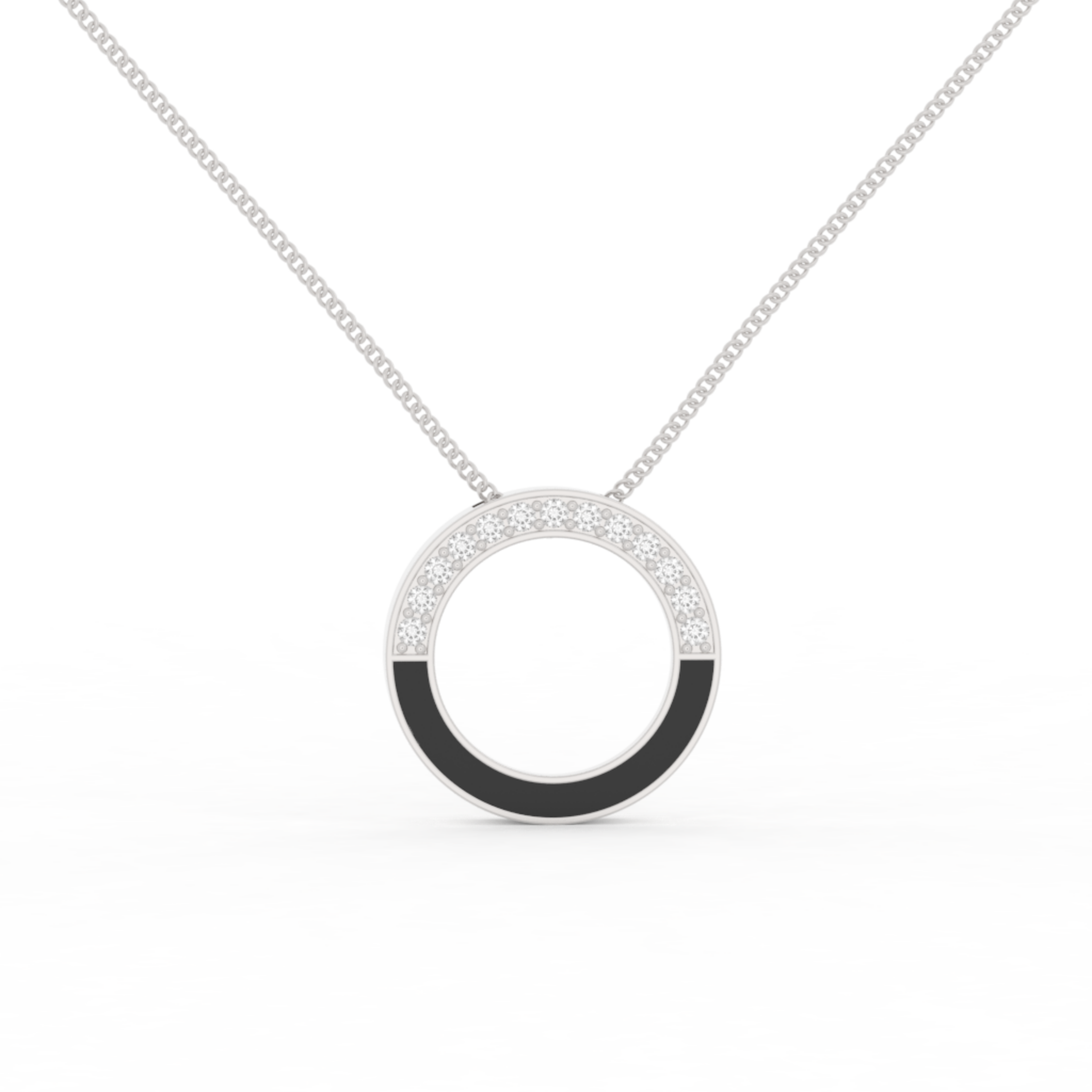 Eternal Halo Pendant With Chain, Hallmarked 925 Sterling Silver sterlyn 925