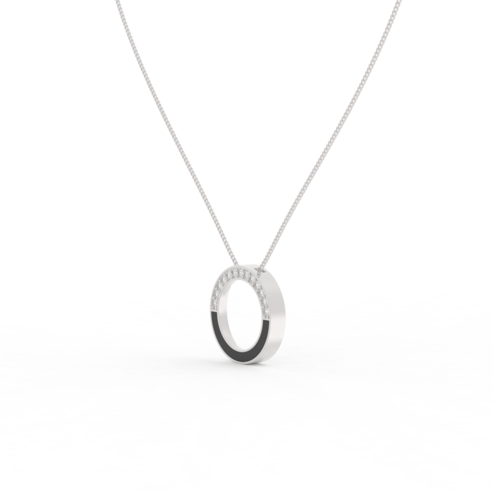 Eternal Halo Pendant With Chain, Hallmarked 925 Sterling Silver sterlyn 925