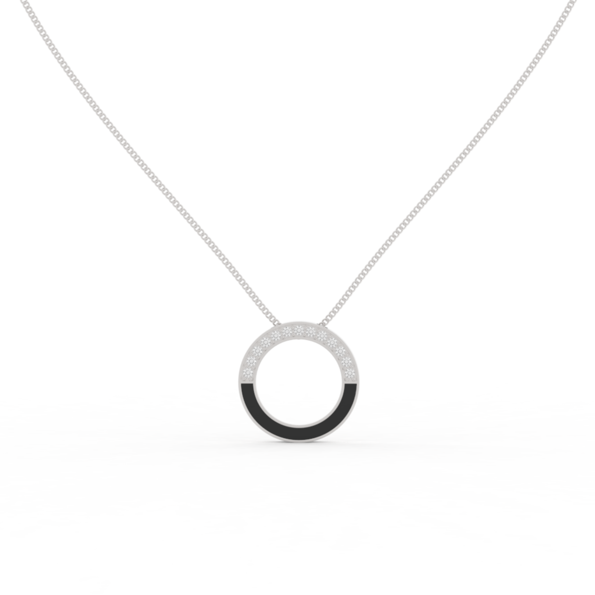 Eternal Halo Pendant With Chain, Hallmarked 925 Sterling Silver sterlyn 925