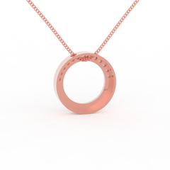 Eternal Halo Pendant With Chain, Hallmarked 925 Sterling Silver sterlyn 925