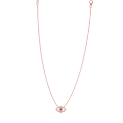 Evil Eye Charm Pendant With Chain, Hallmarked 925 Sterling Silver sterlyn 925