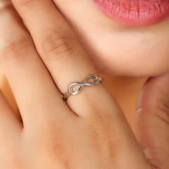 Infinity Shining Ring For Girls- Hallmarked 925 Sterling Silver sterlyn 925