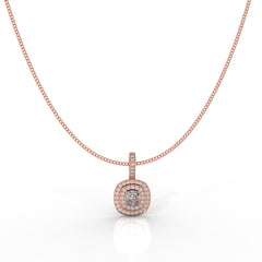 Prestigious Solitaire Pendant With Chain, Hallmarked 925 Sterling Silver