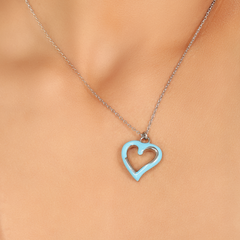 Love You Forever Heart Pendant With Chain- Hallmarked 925 Sterling Silver sterlyn 925