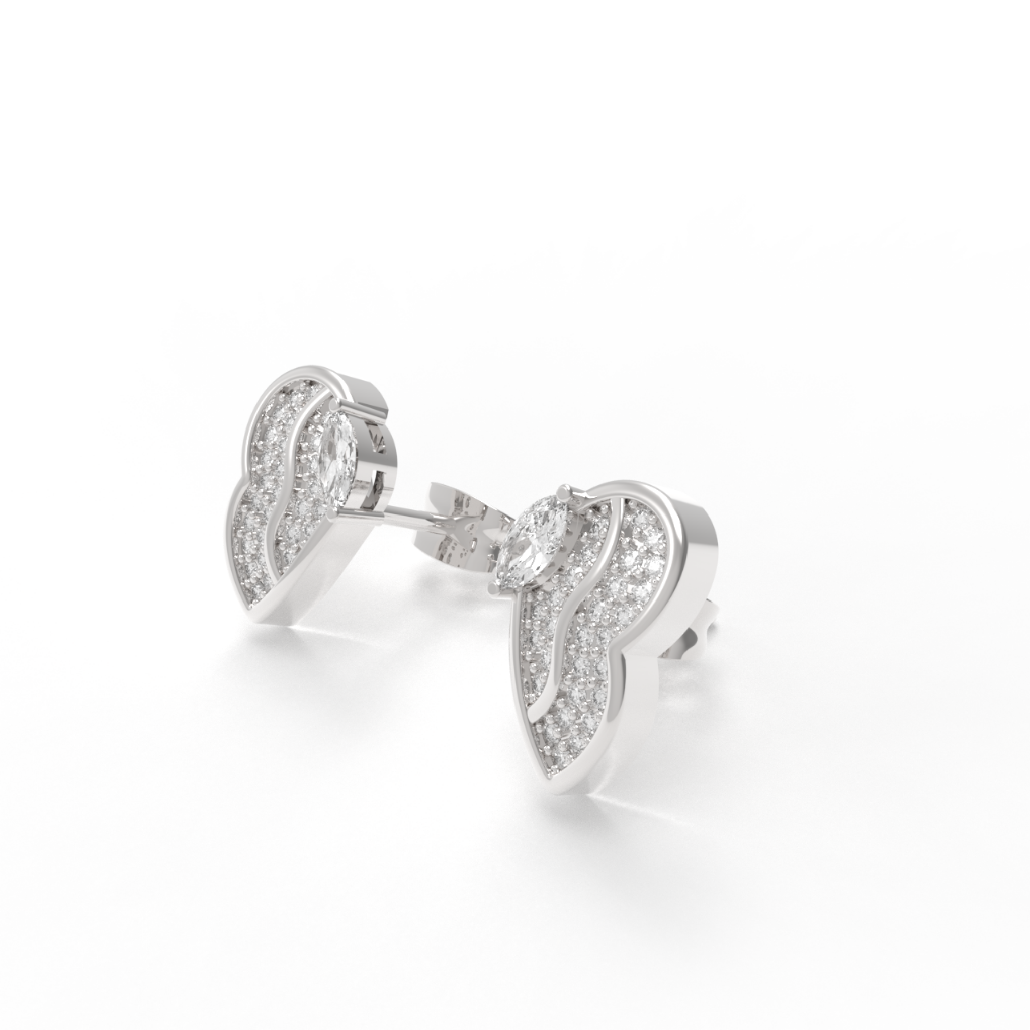 Most Sold Little Butterfly Stud Earrings, Hallmarked 925 Sterling Silver sterlyn 925