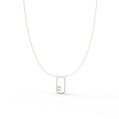 Sophisticated Modern Pendant With Chain, Hallmarked 925 Sterling Silver sterlyn 925